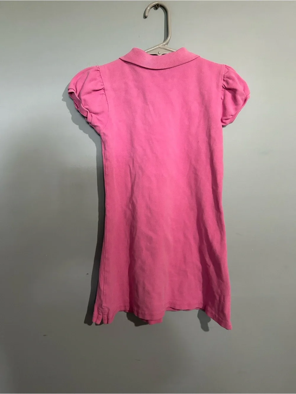 💐 10 for $50 Ralph Lauren Hot Pink Polo Dress with Puff Sleeves